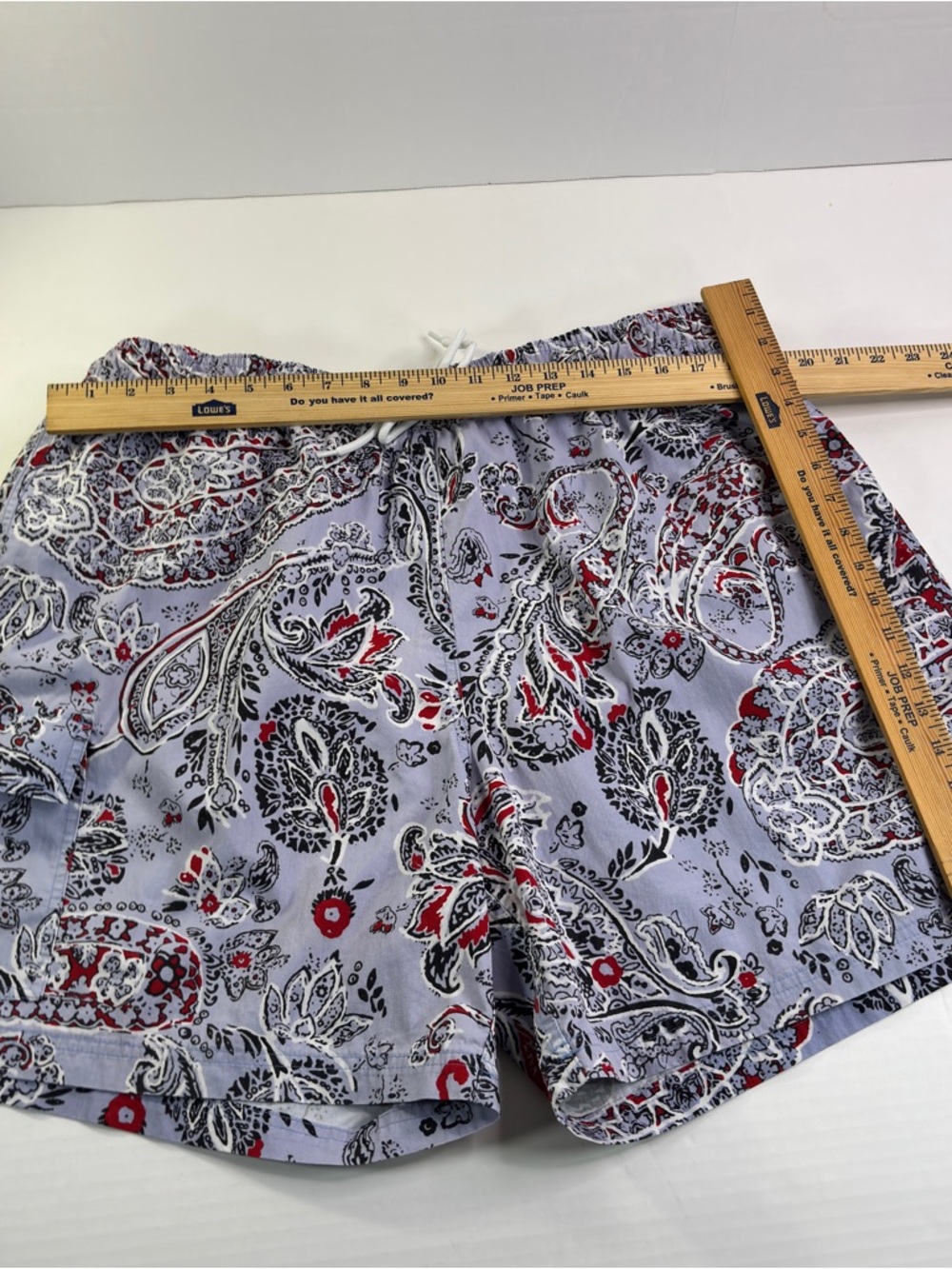 Brooks Brothers 346 Men’s Swim Trunks XL Blue Paisley Drawstring Pockets Preppy - Picture 10 of 12